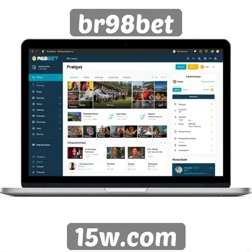Interface do usuário no site br98bet e sua navegação